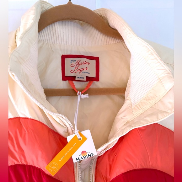 Marine Layer Sunset Puffer Vest Medium NWT - Picture 5 of 7